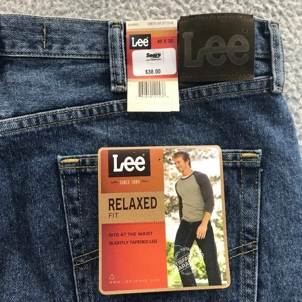 Lee Relaxed‎ Fit Jeans Mens 40X30 NWT